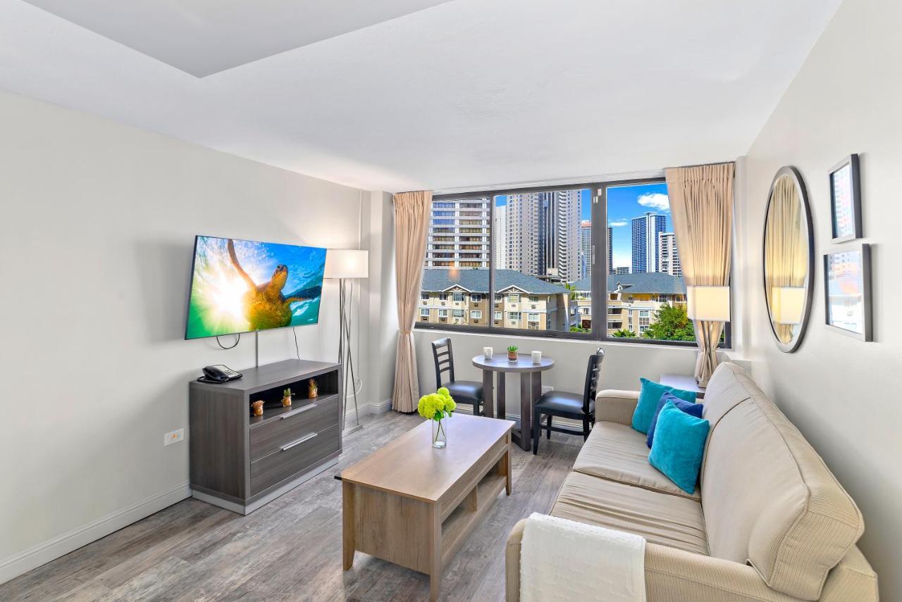 הונולולו Renovated With City View At Aqua Palms Waikiki מראה חיצוני תמונה